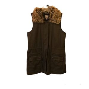 J Jill Faux Fur Vest